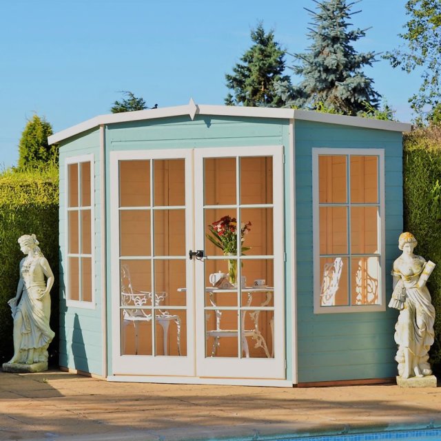 Shire Hampton 7ft x 7ft Premium Corner Summerhouse - Image 2