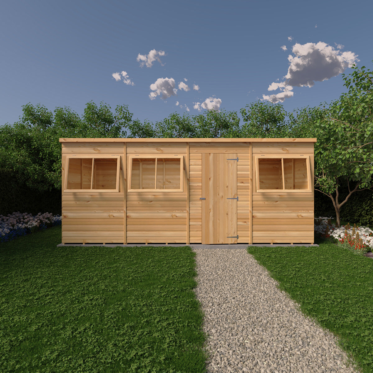 Shire Pent 16ft x 6ft Shiplap Shed NEW - Image 5