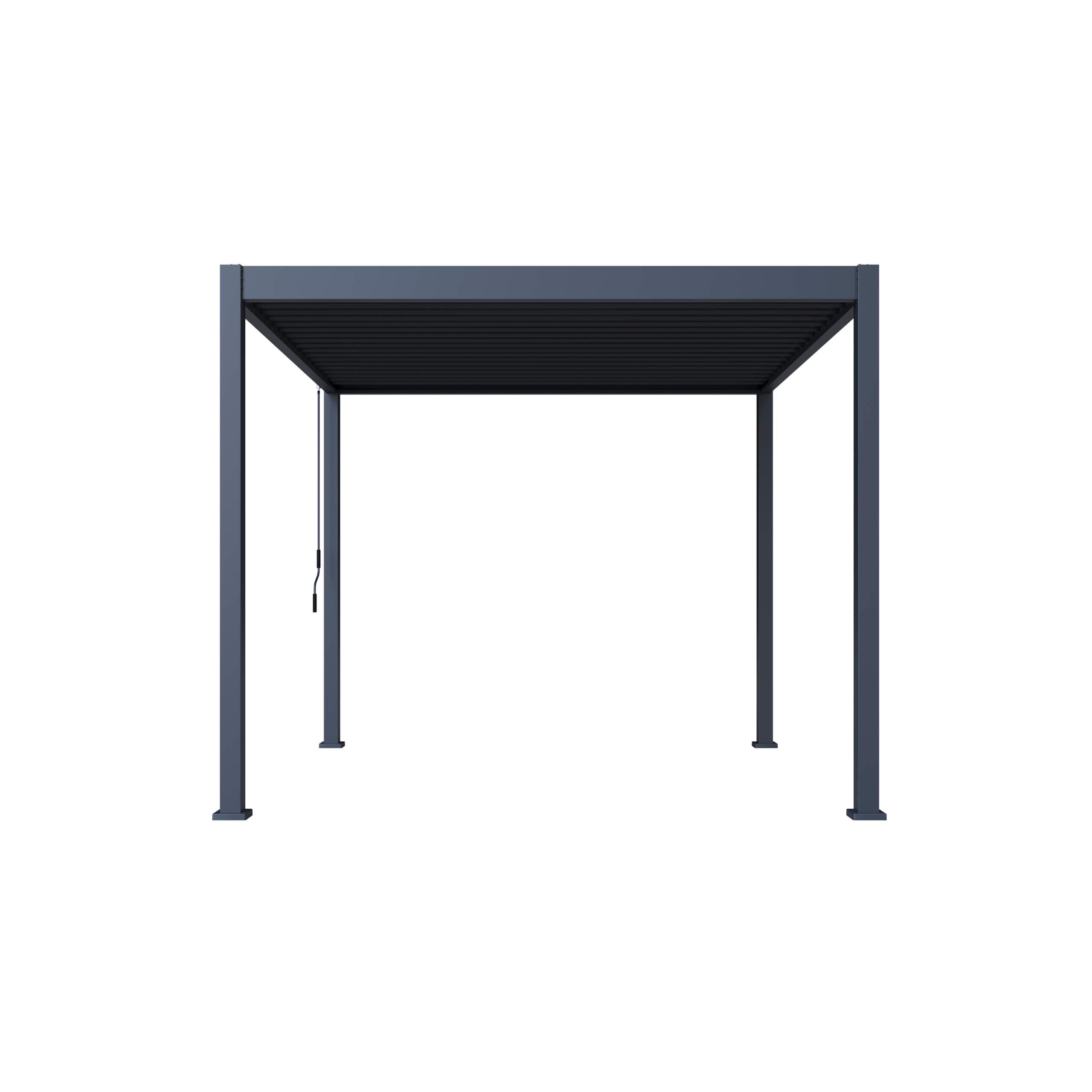 Hutta Metal Pergola 3m x 3m Free Standing - Graphite Grey - Image 13