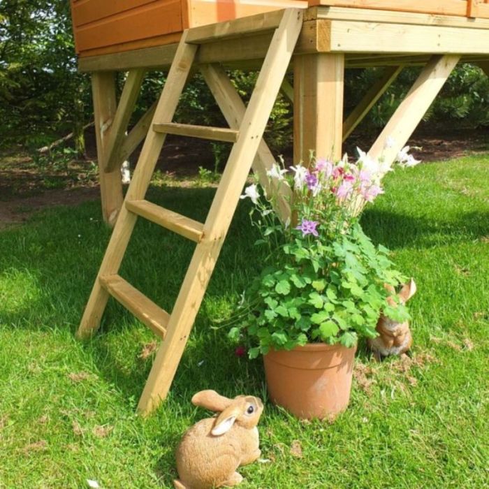 Shire 6ft x 6ft Stork Playhouse with Platform - Image 2