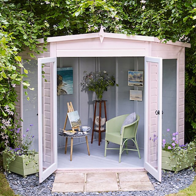 Shire Barclay 8ft x 8ft Corner Summerhouse - Image 2