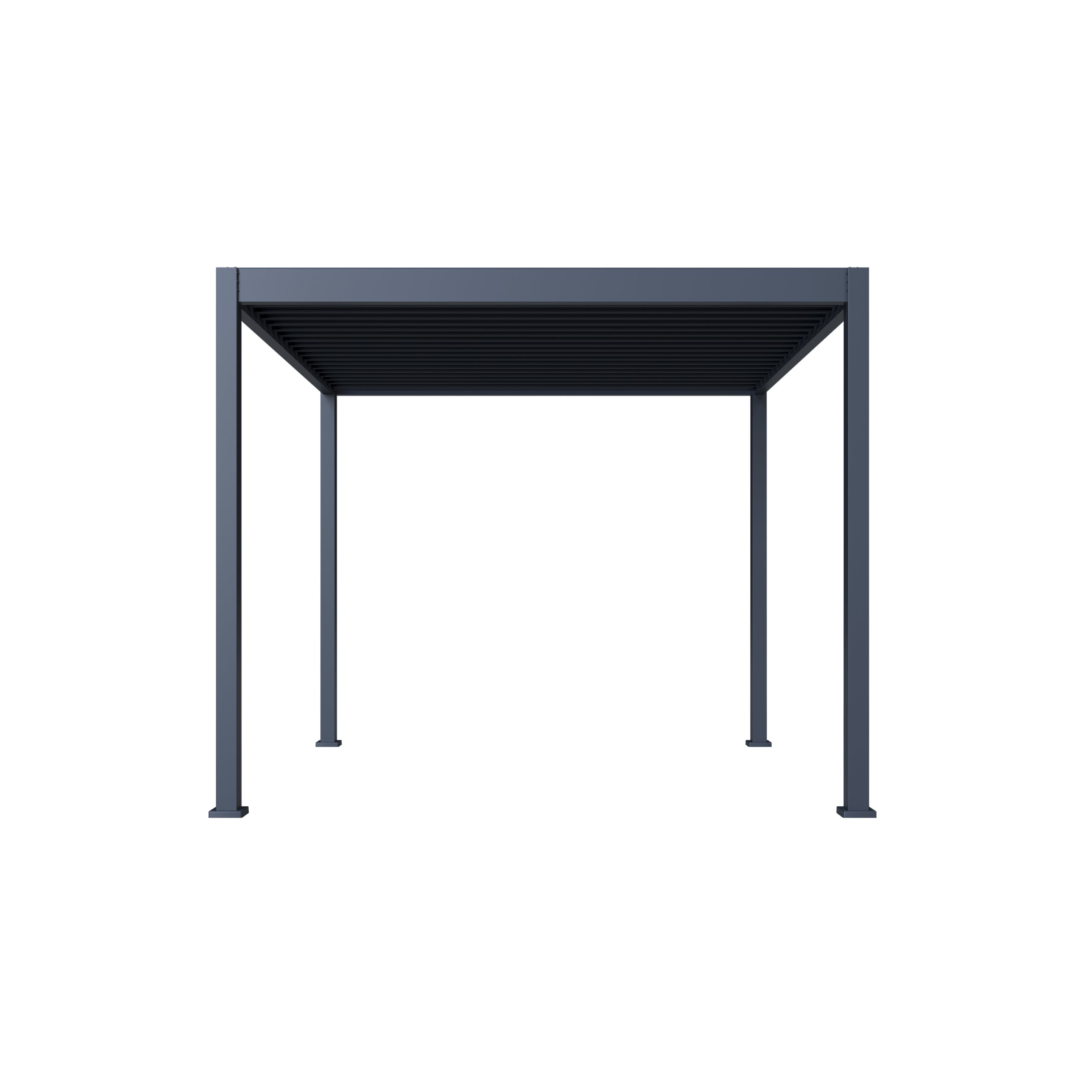 Hutta Metal Pergola 3m x 3m Free Standing - Graphite Grey - Image 12