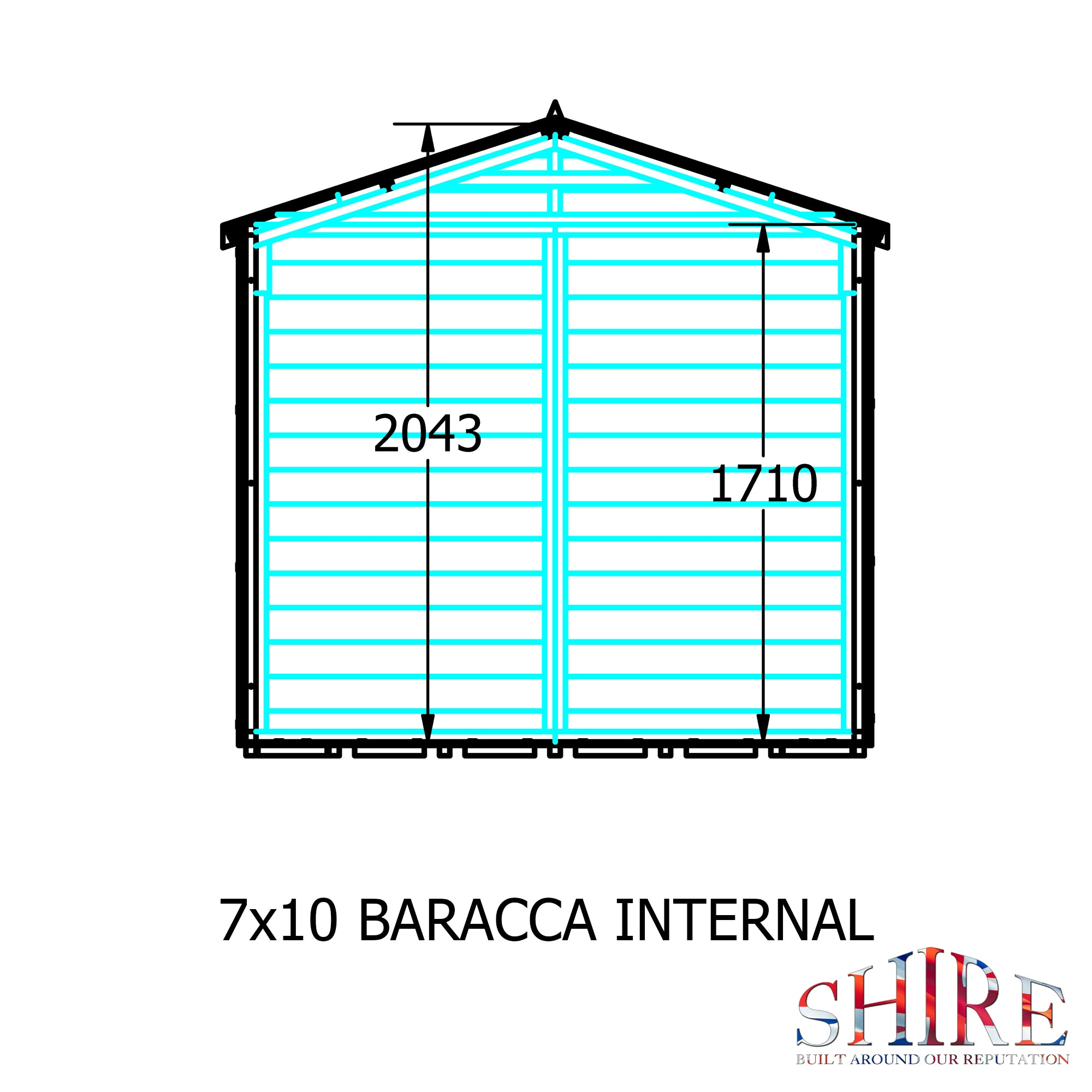 Shire Barraca 10ft x 7ft Shiplap Shed - Image 6