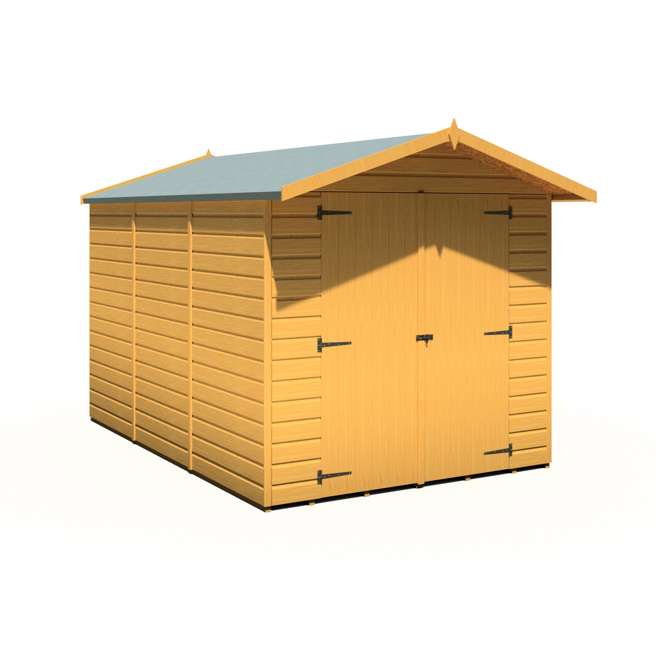 Shire Guernsey 10ft x 7ft Shiplap Apex Shed - Image 6