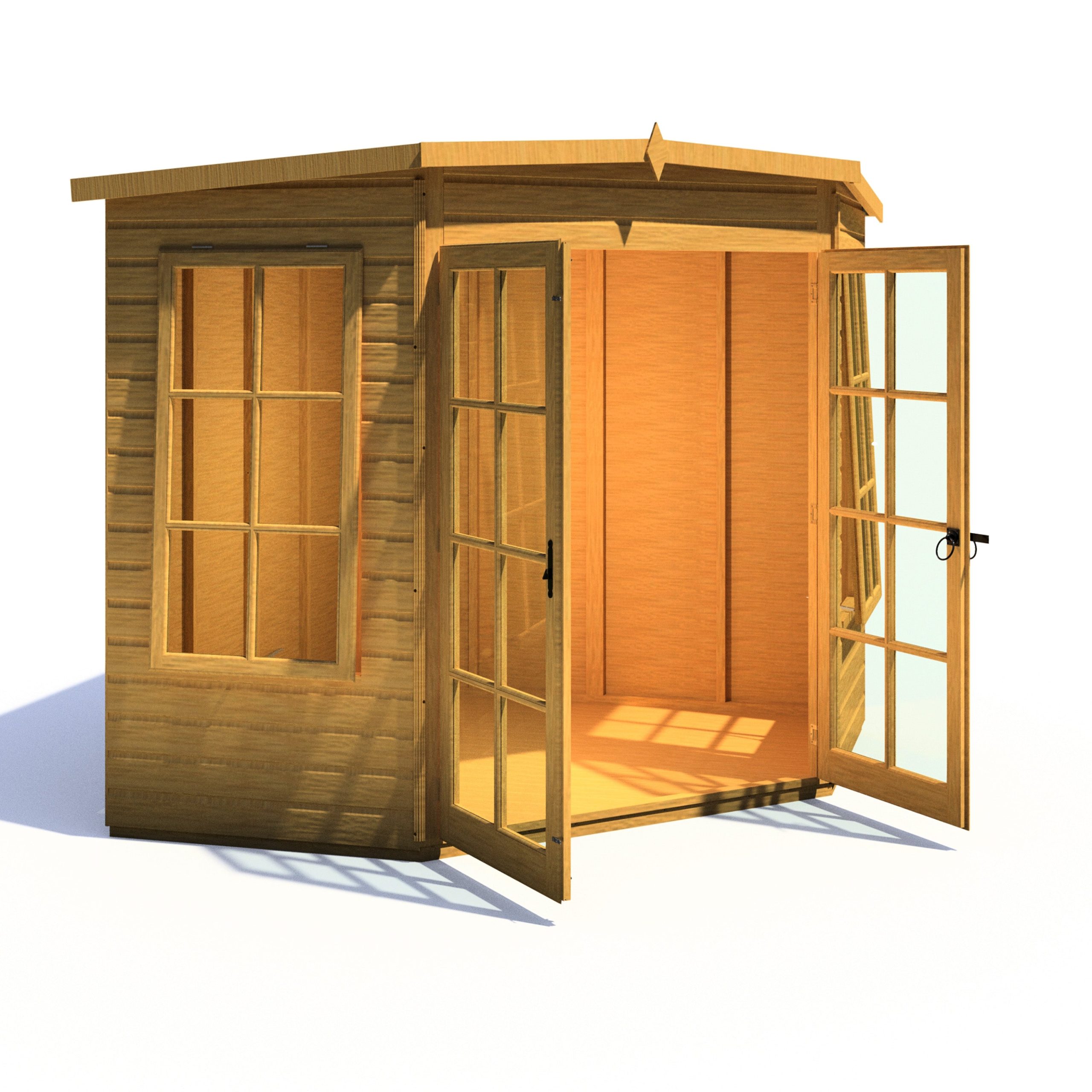 Shire Hampton 7ft x 7ft Premium Corner Summerhouse - Image 5