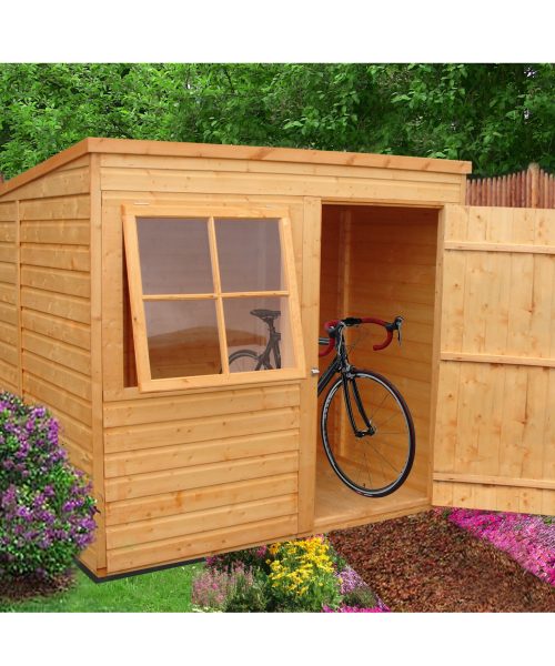 Shire Shiplap 7ft x 7ft Pent Wooden Garden Shed
