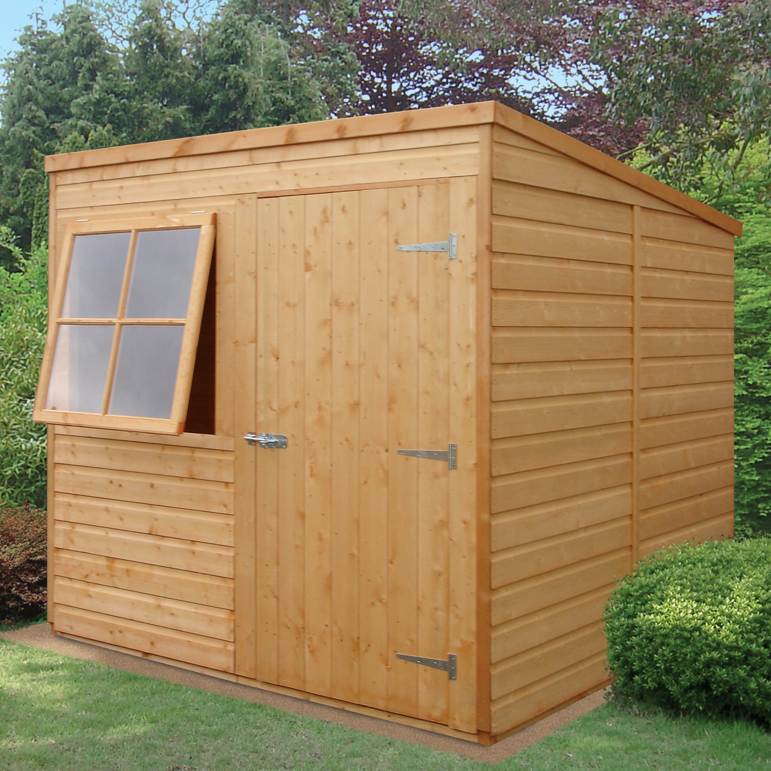 Shire 6ft x 8ft Pent Wooden Garden Shed - Image 2