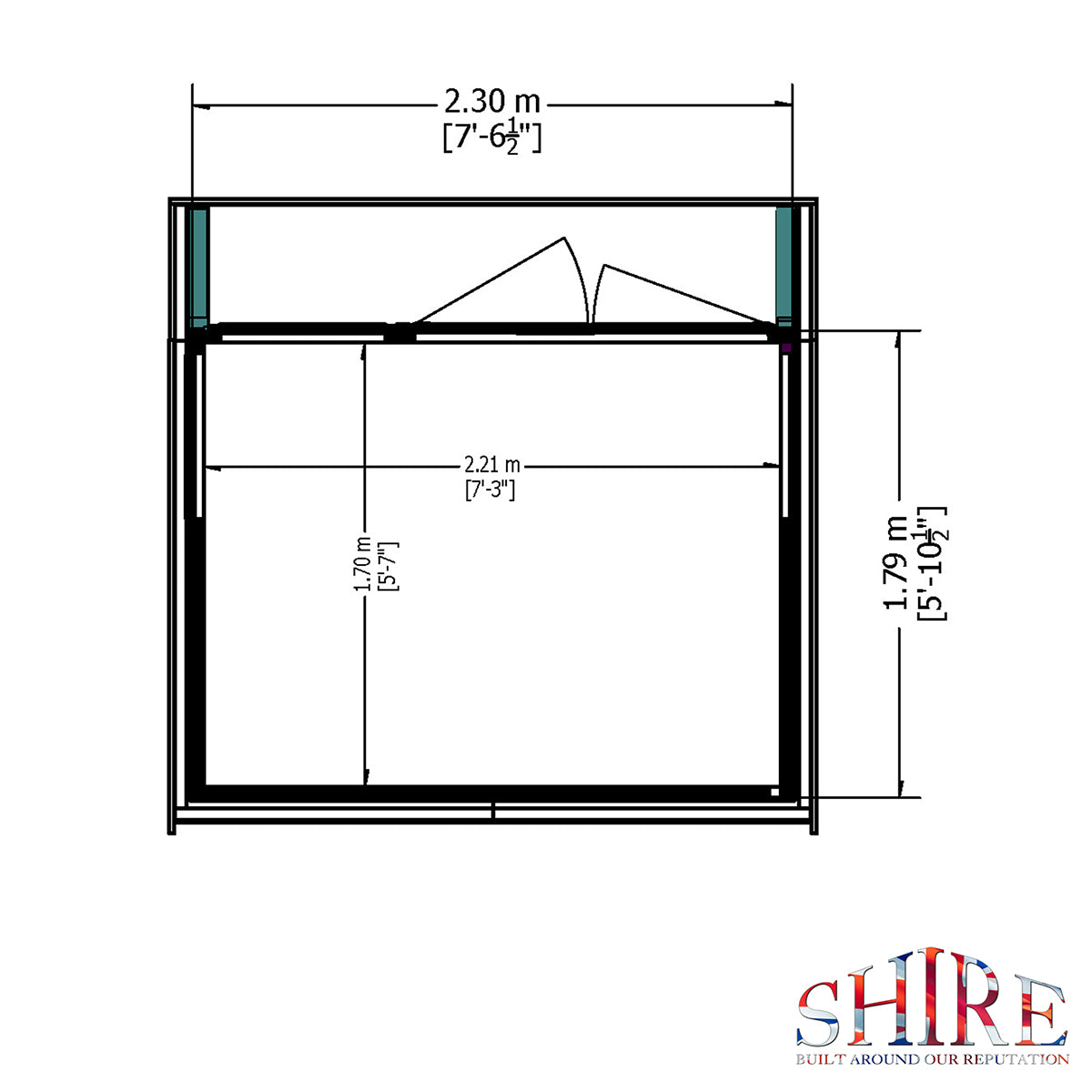 Shire Highclere 8ft x 6ft Summerhouse - Image 11