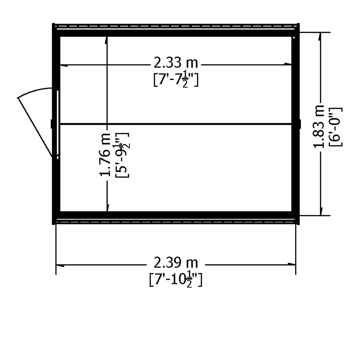 Shire Garden Value Overlap 8ft x 6ft Pressure Treated Shed with window - Image 8