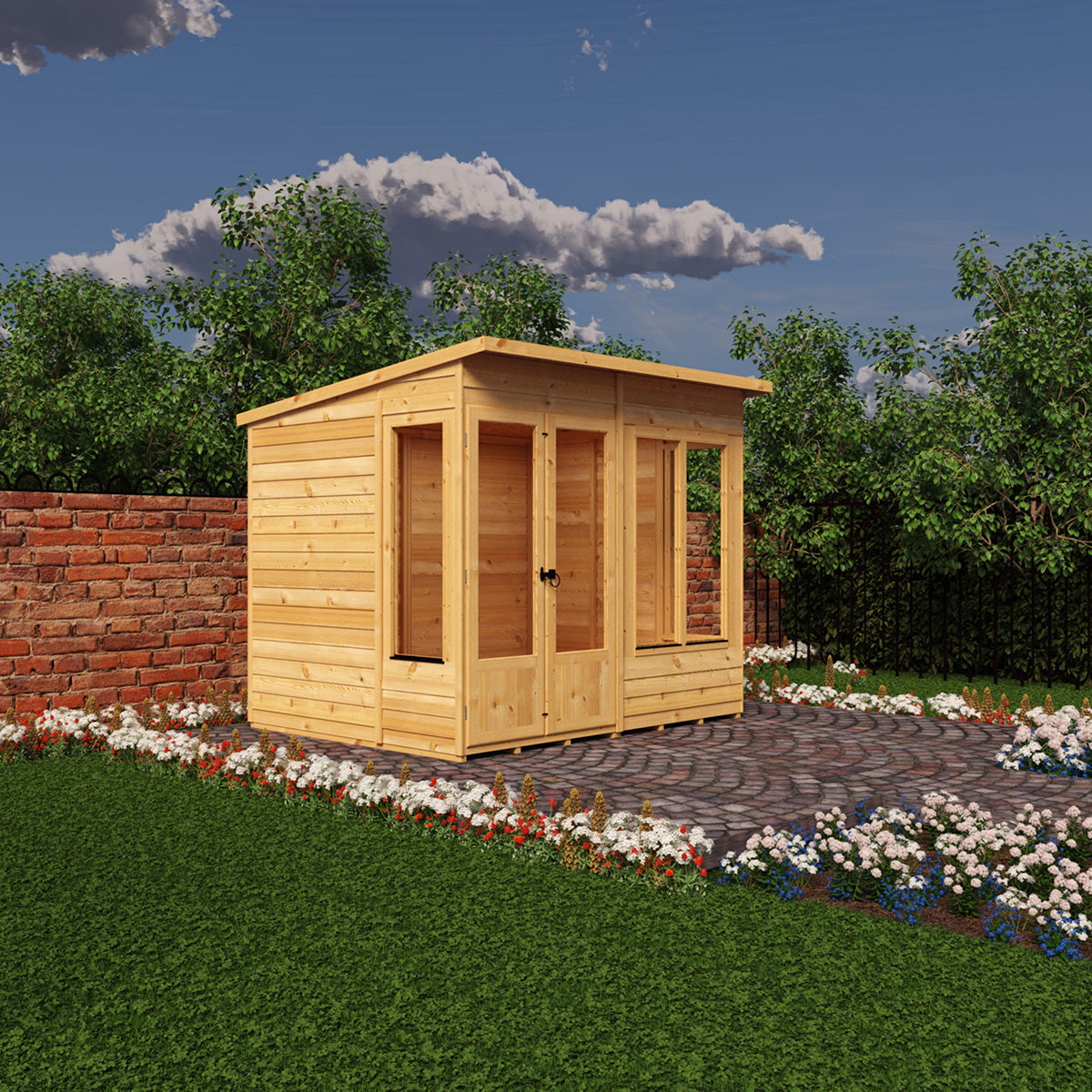 Shire Alora Overlap 10ft x 6ft Pent Sumerhouse - Image 6