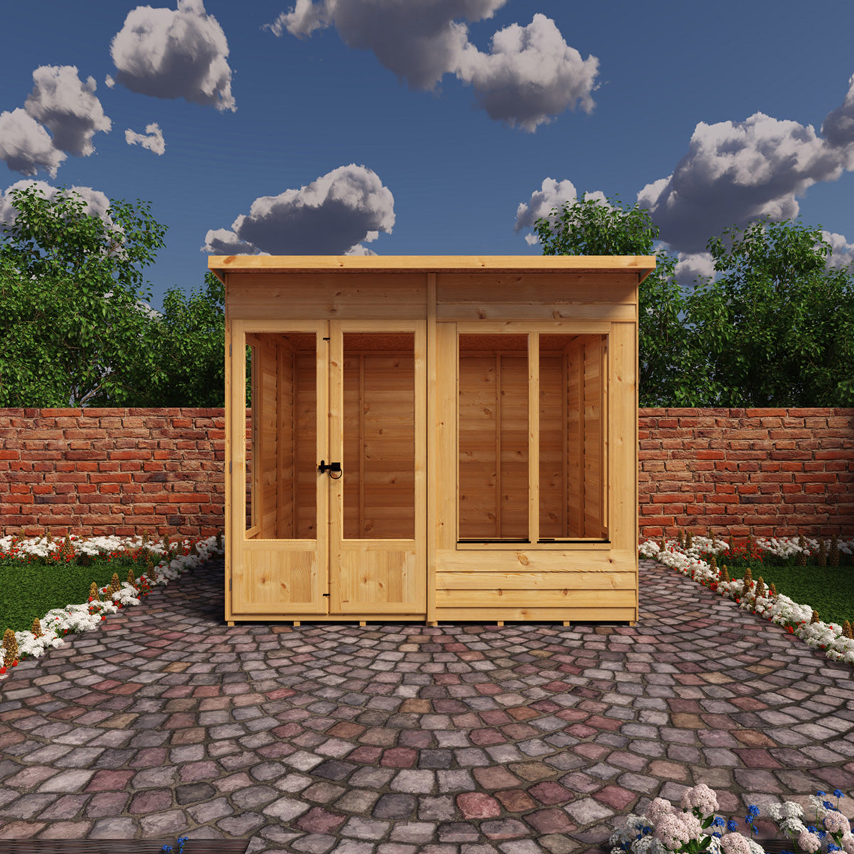 Shire Alora Overlap 10ft x 6ft Pent Sumerhouse - Image 7