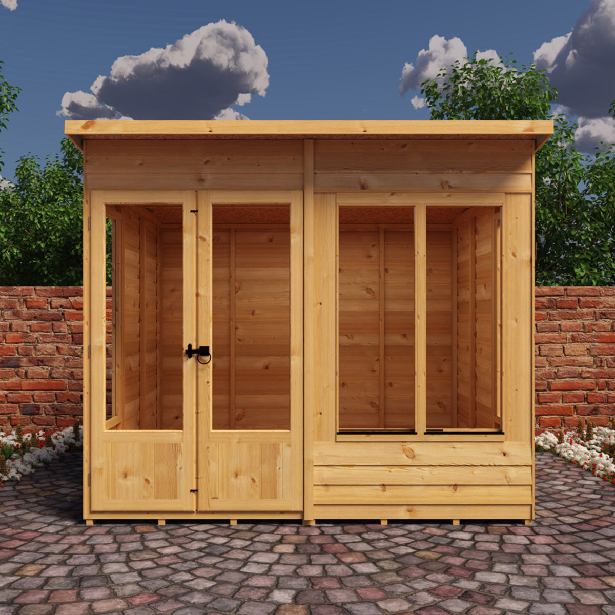 Shire Alora Overlap 10ft x 6ft Pent Sumerhouse - Image 2