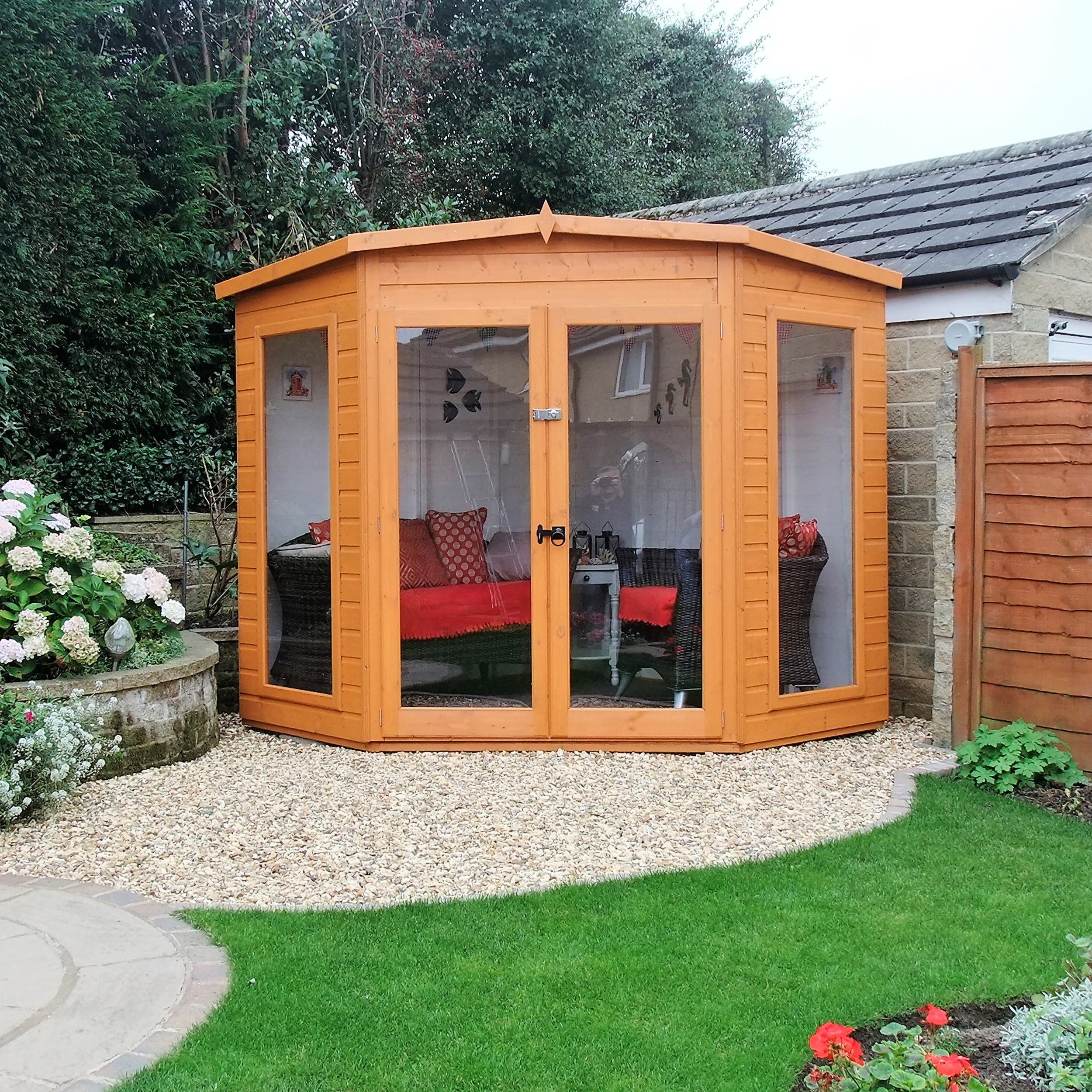 Shire Barclay 7ft x 7ft Corner Summerhouse - Image 2