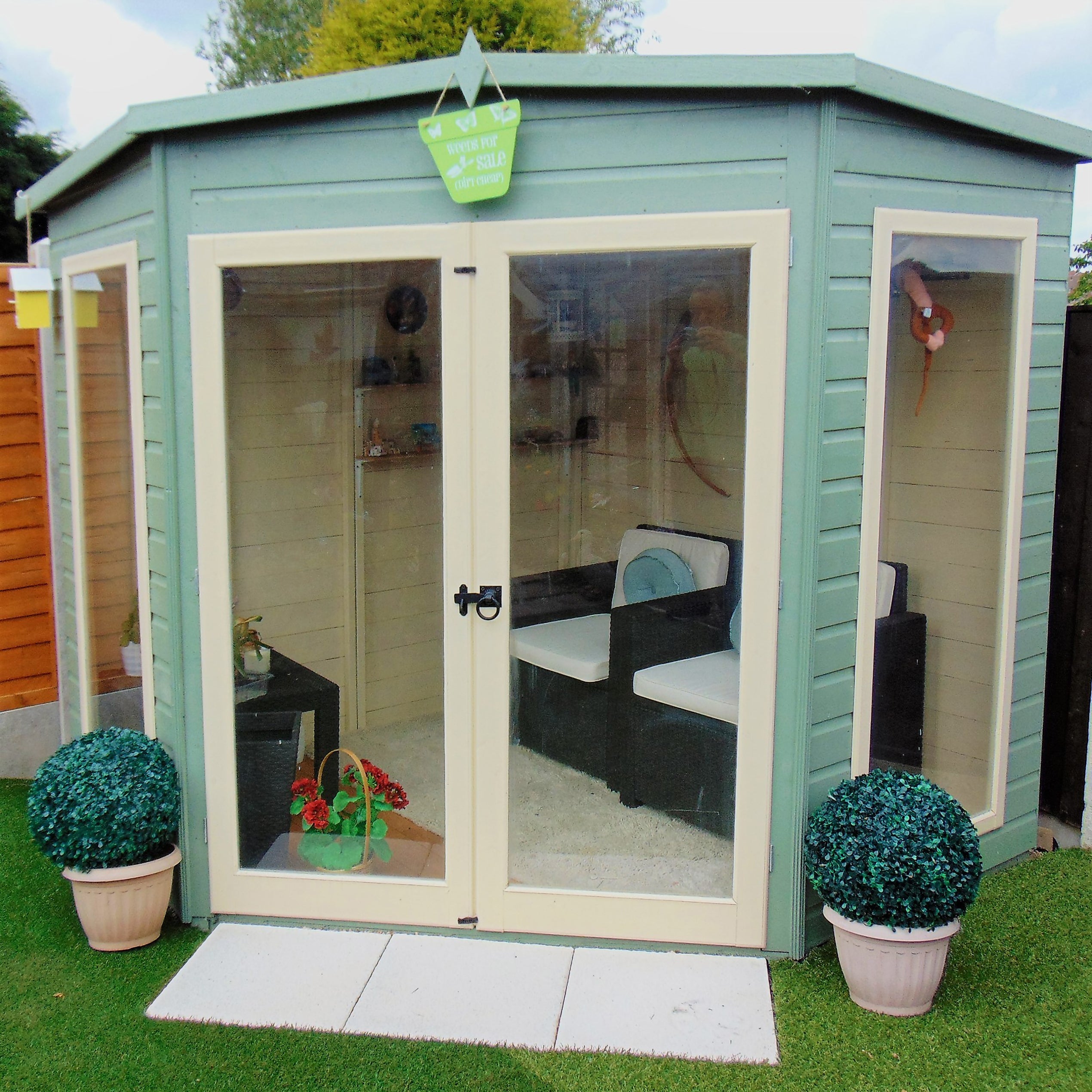Shire Barclay 7ft x 7ft Corner Summerhouse - Image 5