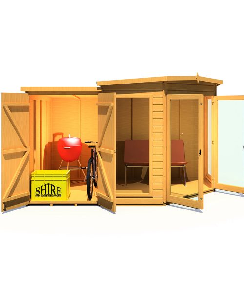 Shire Barclay 7ft x 11ft With Side Shed