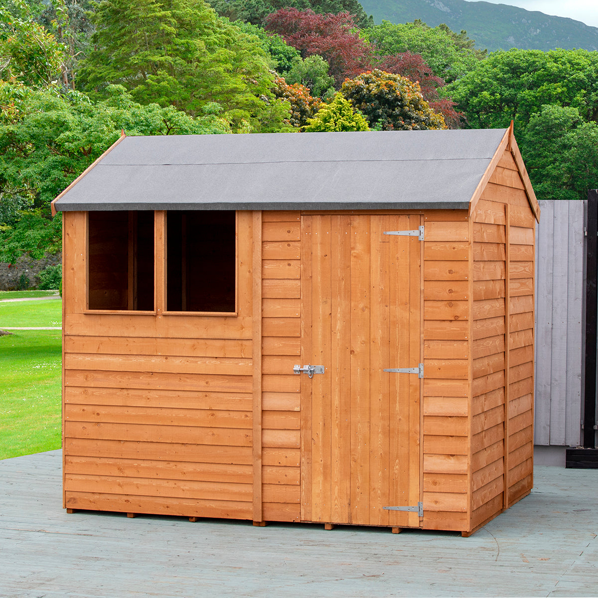Shire Garden Value Overlap 6ft x 8ft Reverse Apex Shed - Image 3