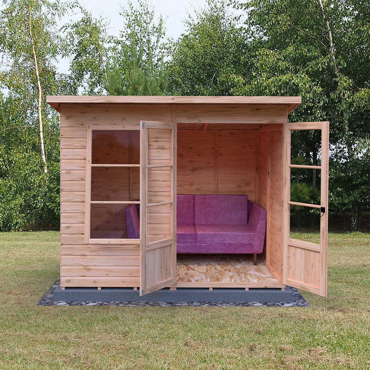 Shire Dahlia 8ft x 6ft Pent Summerhouse - Image 7