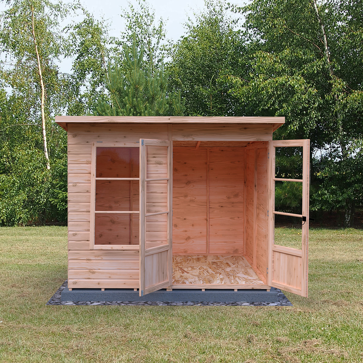 Shire Dahlia 8ft x 6ft Pent Summerhouse - Image 5