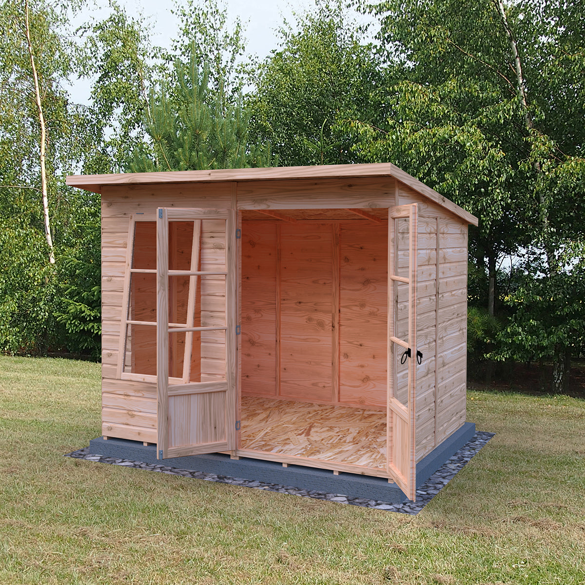 Shire Dahlia 8ft x 6ft Pent Summerhouse - Image 6