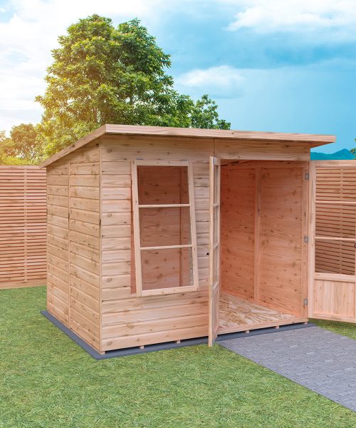 Shire Dahlia 8ft x 6ft Pent Summerhouse