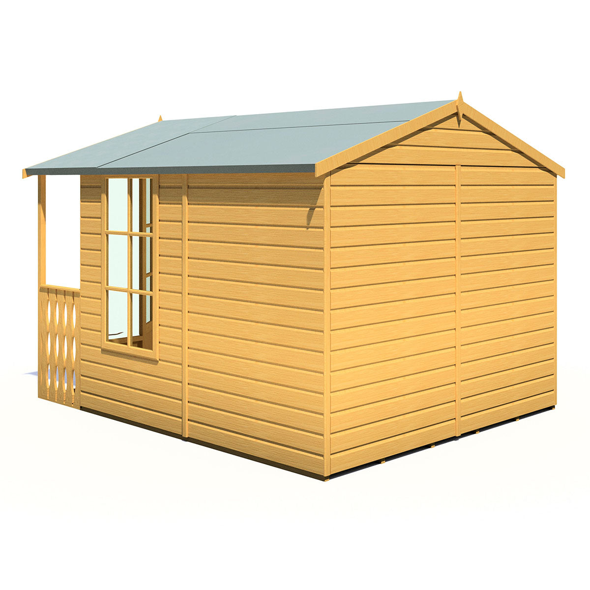 Shire Delmora 8ft x 10ft Summerhouse with Verandah - Image 3