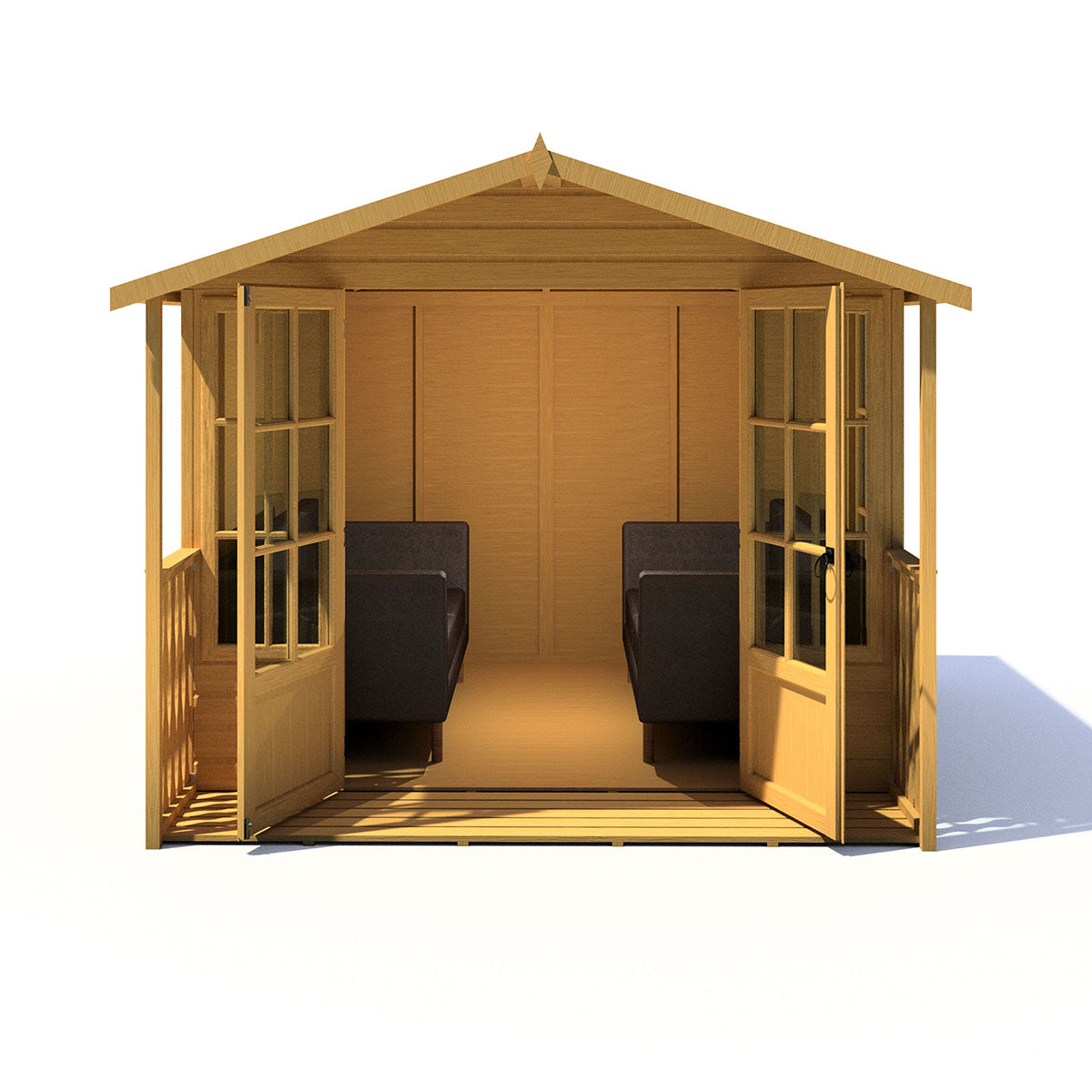 Shire Delmora 8ft x 10ft Summerhouse with Verandah - Image 4
