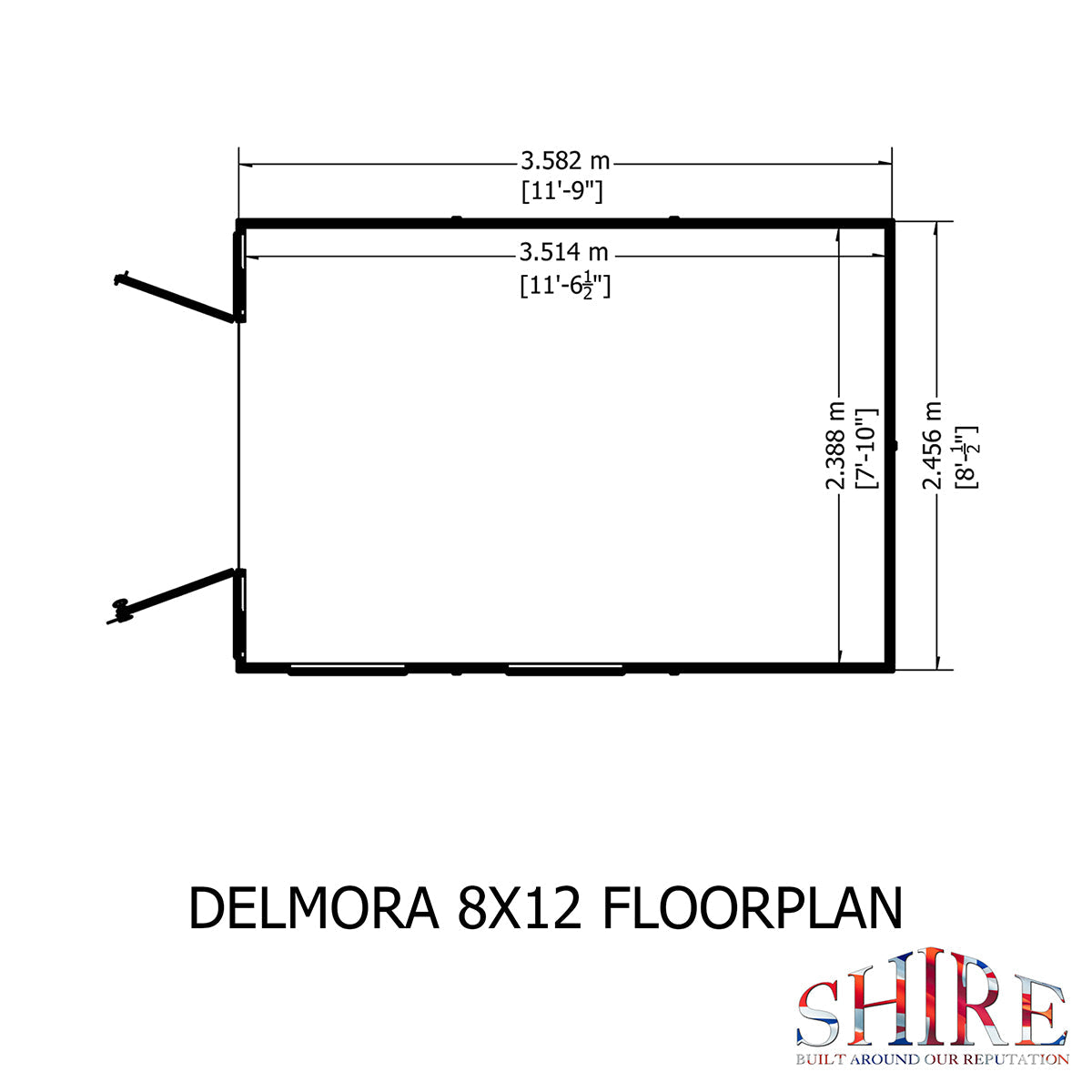 Shire Delmora 8ft x 12ft Summerhouse - Image 10