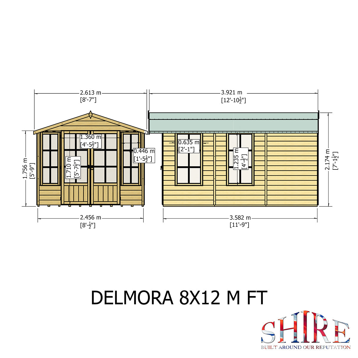 Shire Delmora 8ft x 12ft Summerhouse - Image 11