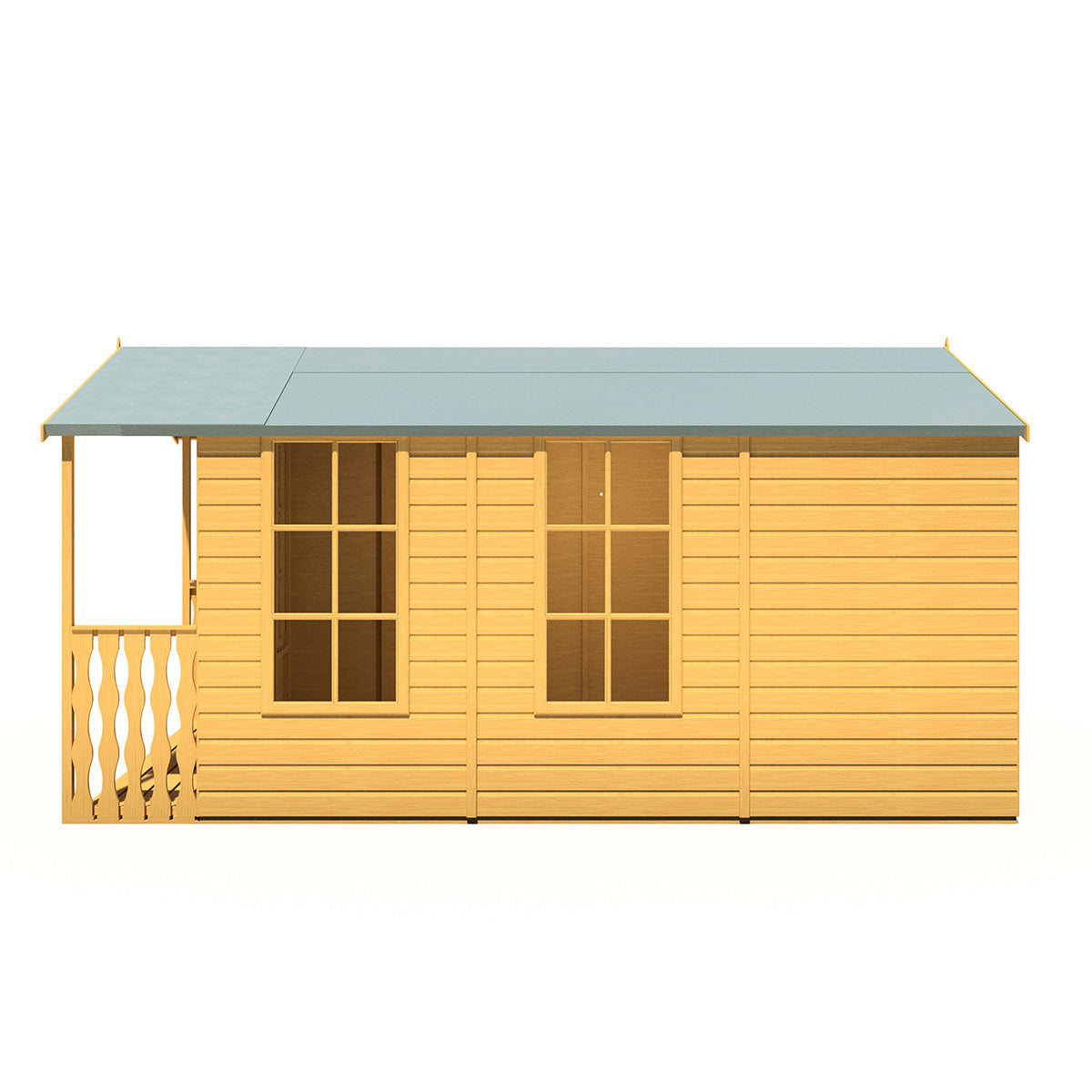 Shire Delmora 8ft x 14ft Summerhouse with Verandah - Image 7