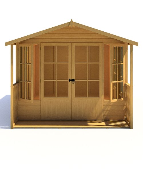 Shire Delmora 8ft x 14ft Summerhouse with Verandah