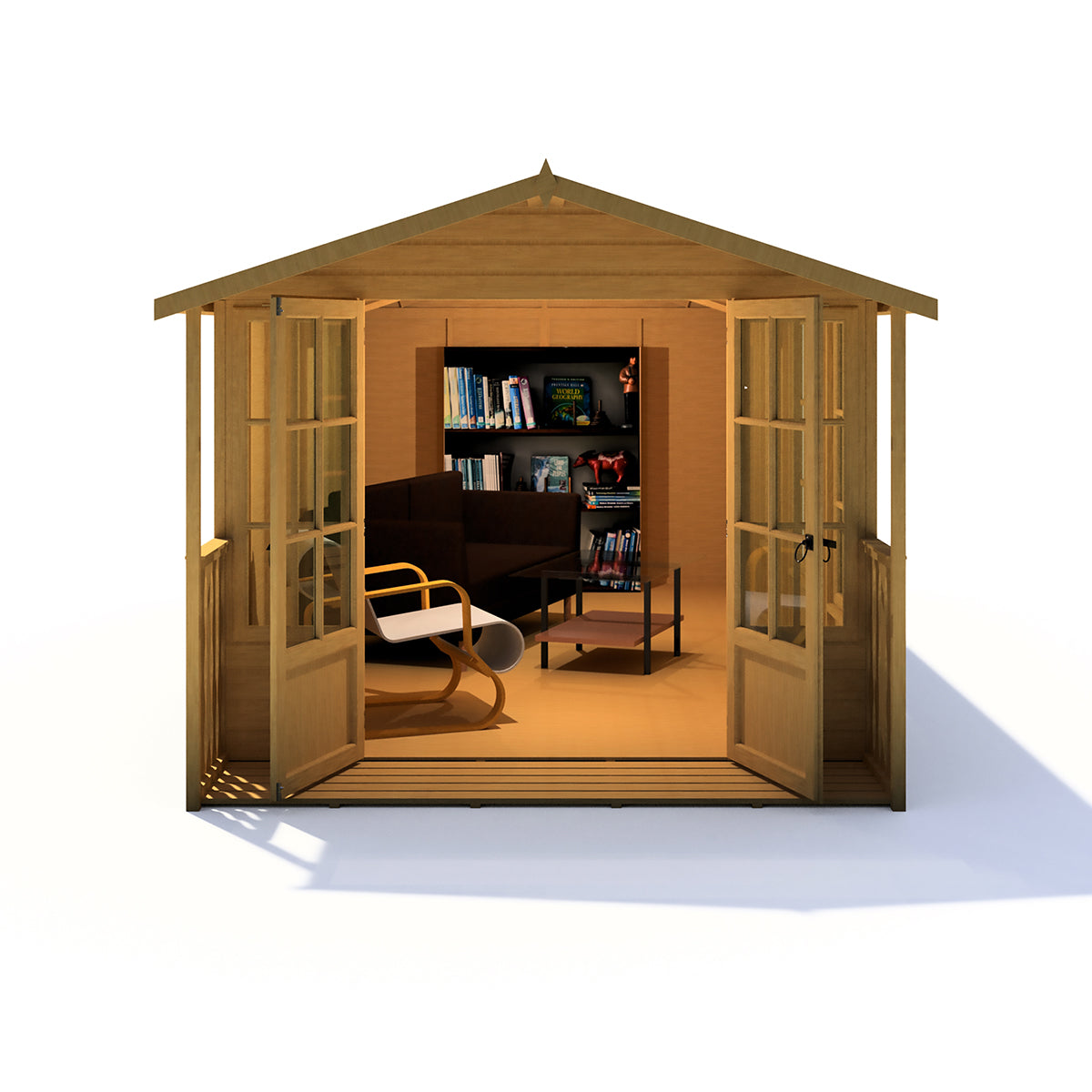 Shire Delmora 8ft x 18ft Summerhouse with Verandah - Image 2