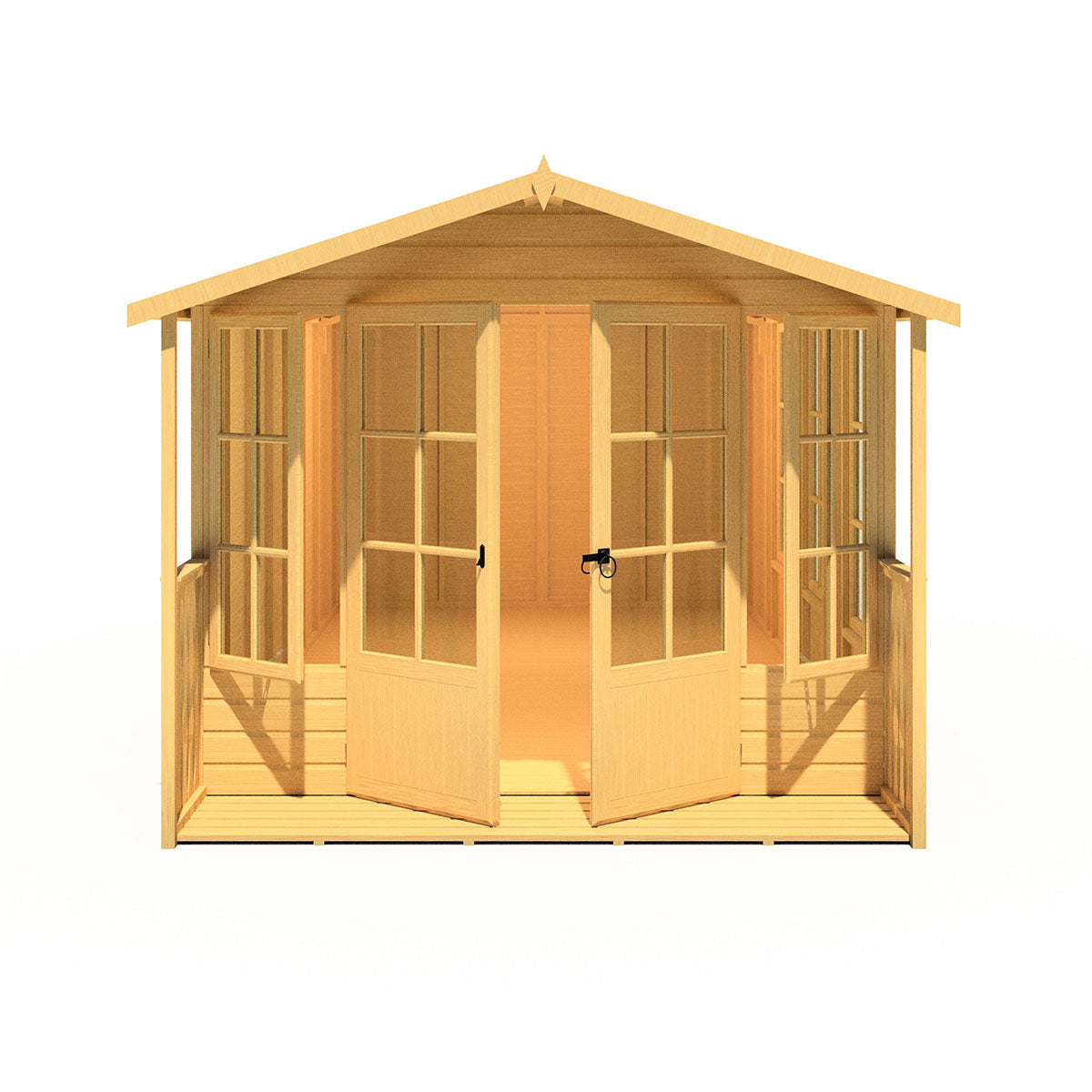 Shire Delmora 8ft x 18ft Summerhouse with Verandah - Image 7