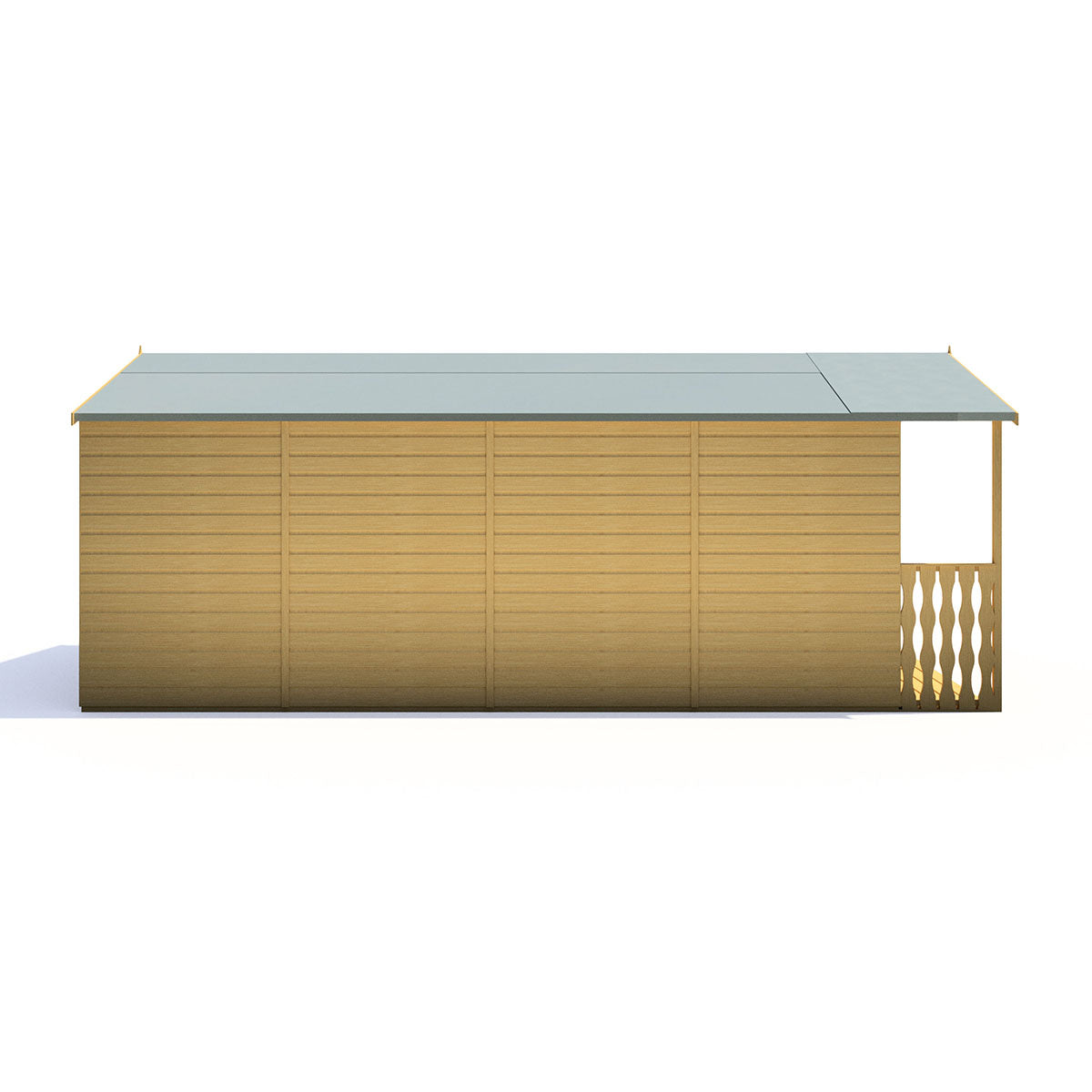 Shire Delmora 8ft x 18ft Summerhouse with Verandah - Image 4