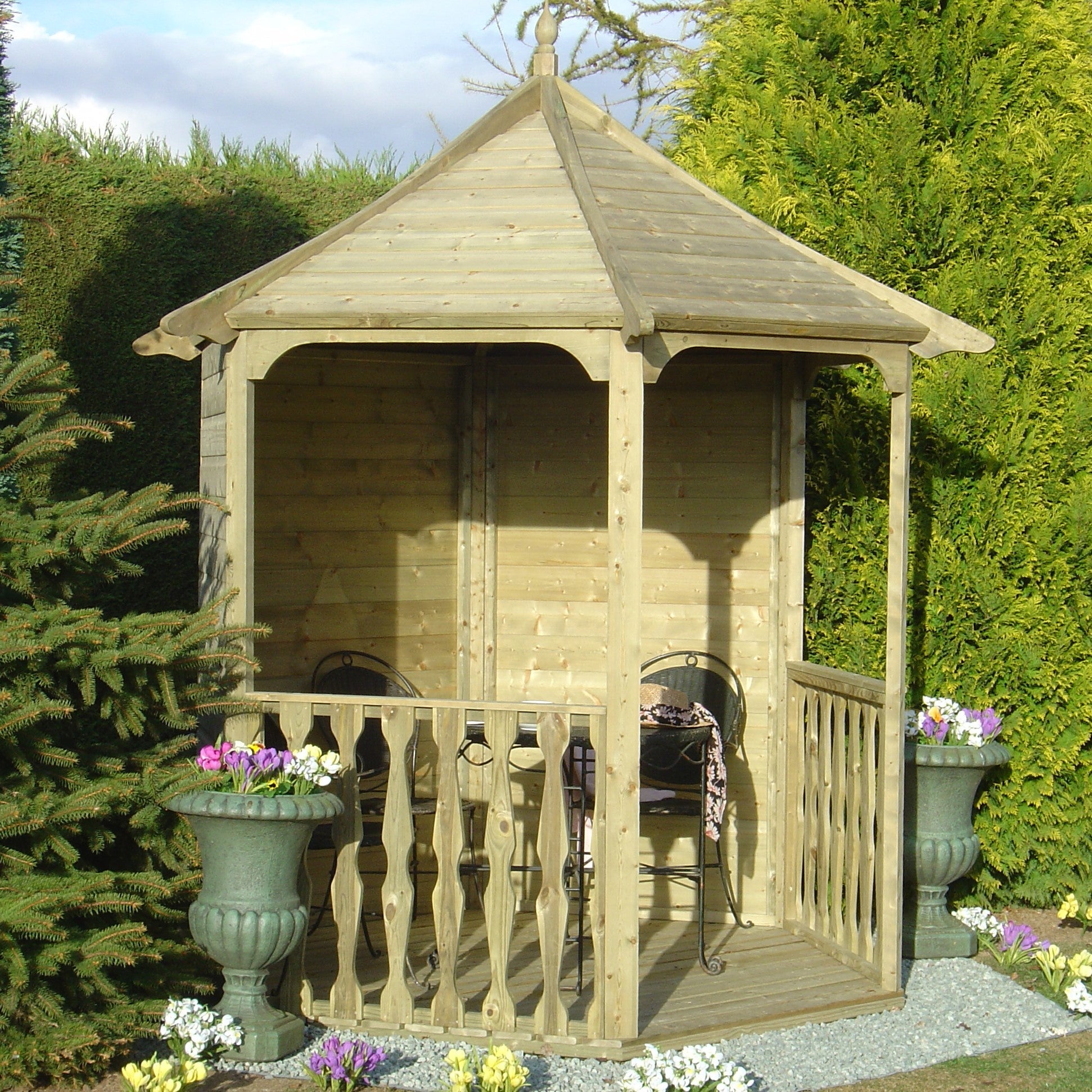 Shire 6ft x 7ft Summerhouse Arbour - Image 3