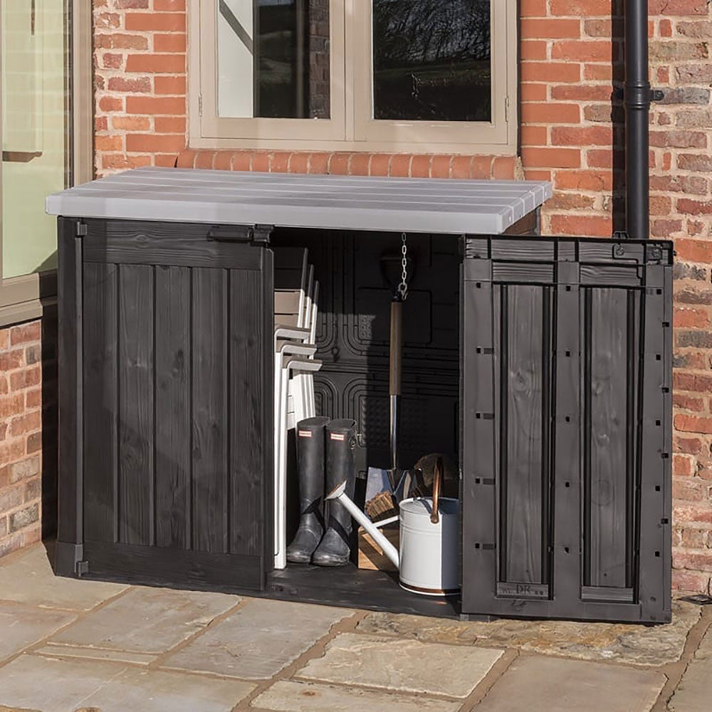 Keter Hideaway XL - Max Garden Storage Box - 1200L - Anthracite/Grey - Image 3