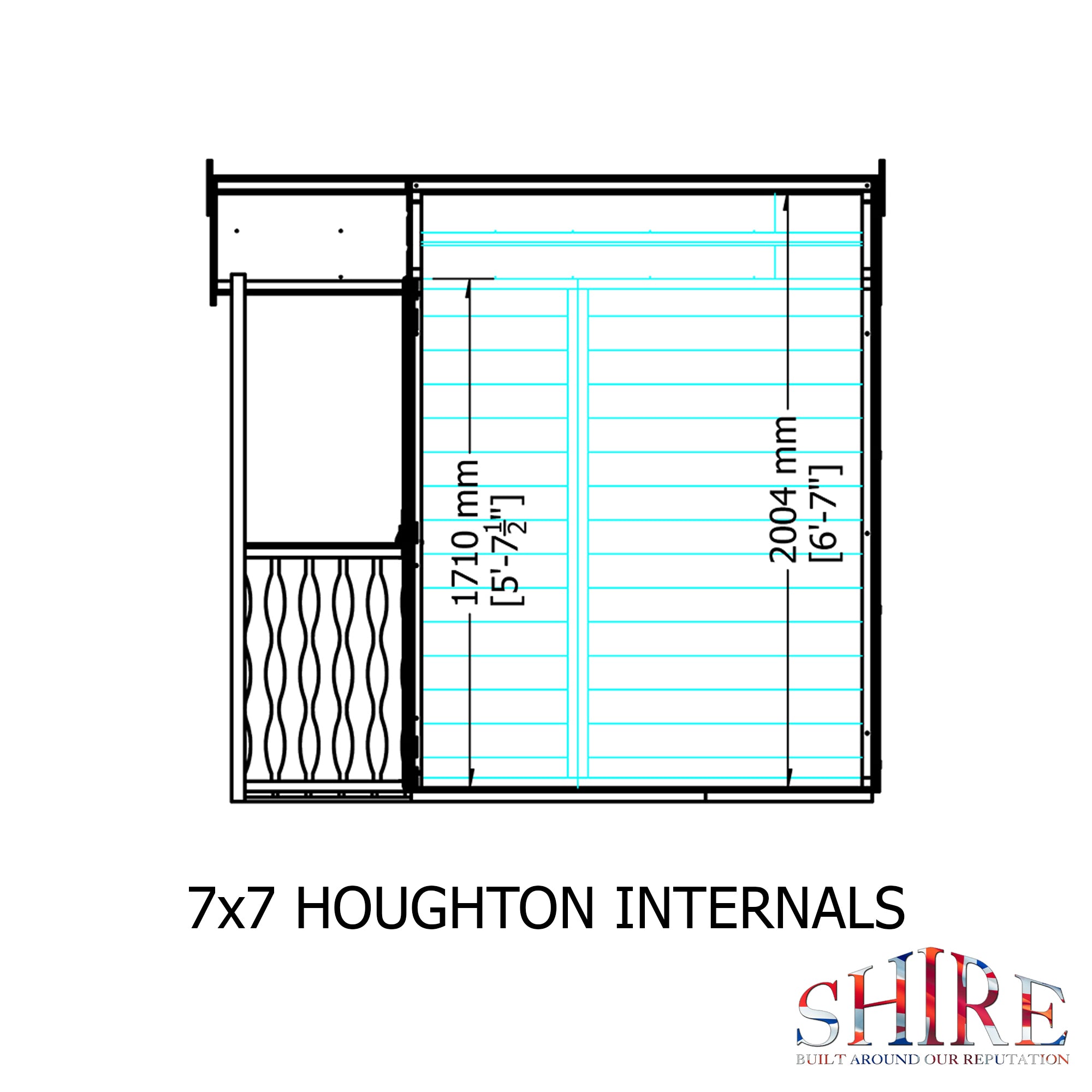 Shire Houghton 7ft x 7ft Summerhouse - Image 5