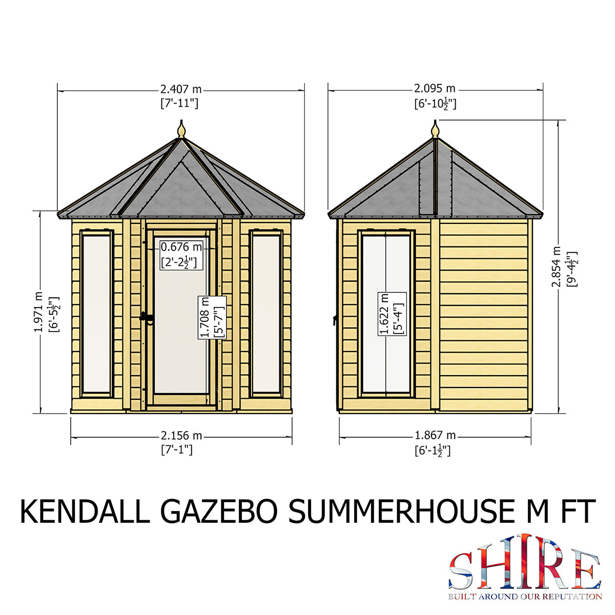 Shire Kendall 6ft x 6ft Summerhouse - Image 10
