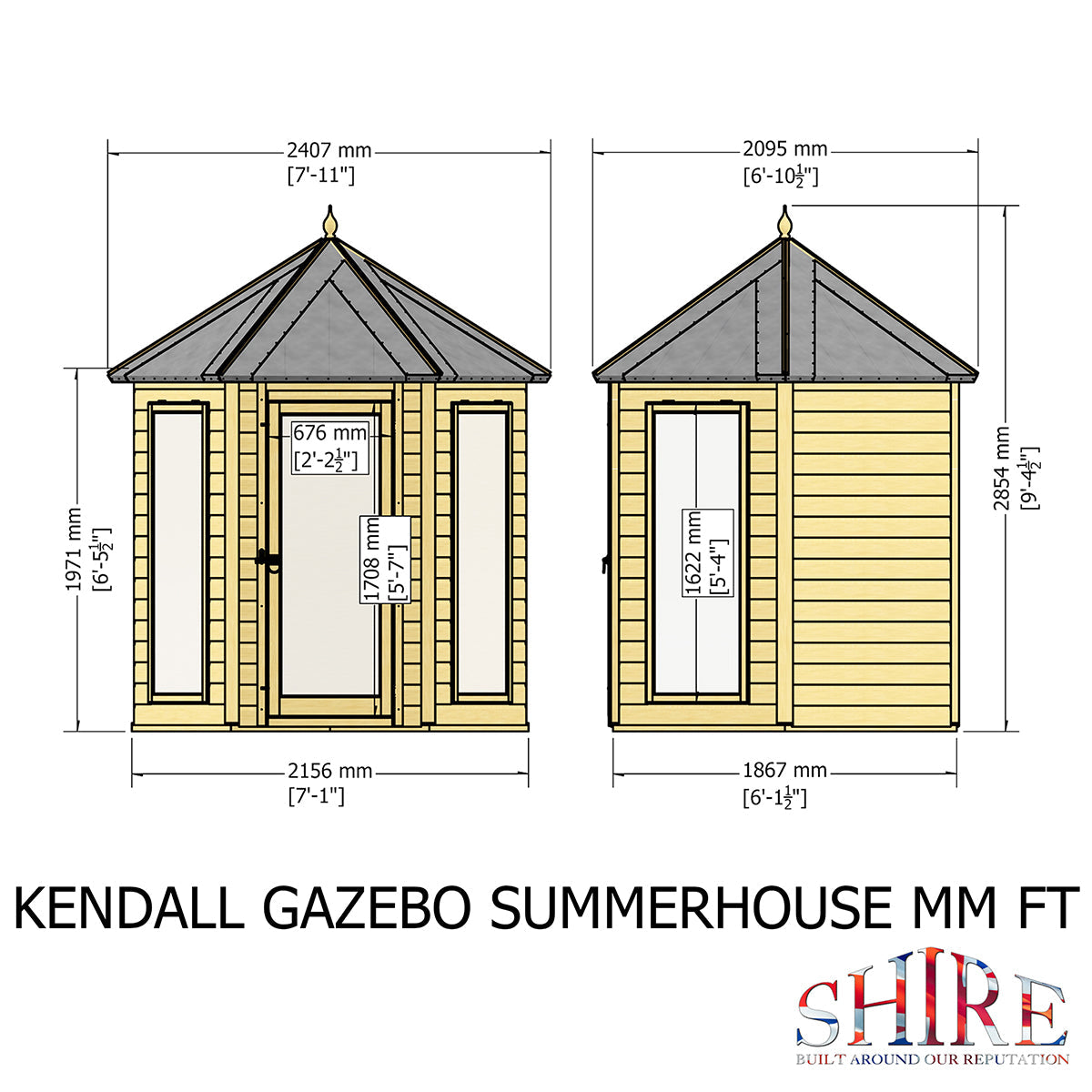 Shire Kendall 6ft x 6ft Summerhouse - Image 8
