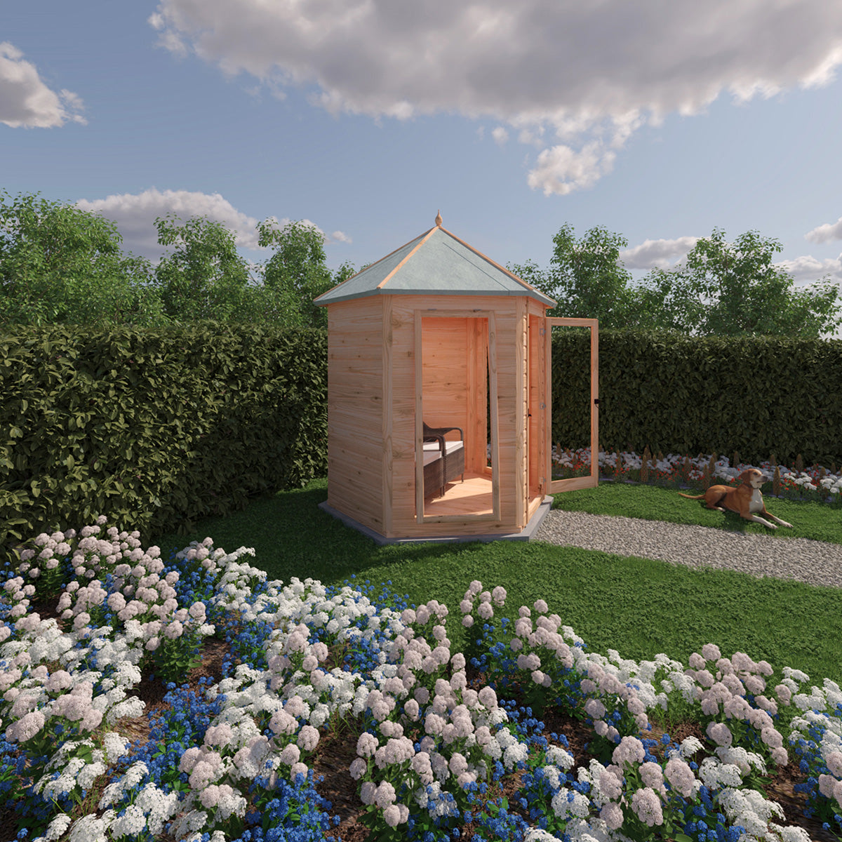 Shire Kendall 6ft x 6ft Summerhouse - Image 7