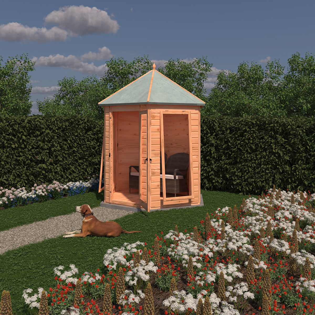 Shire Kendall 6ft x 6ft Summerhouse - Image 5