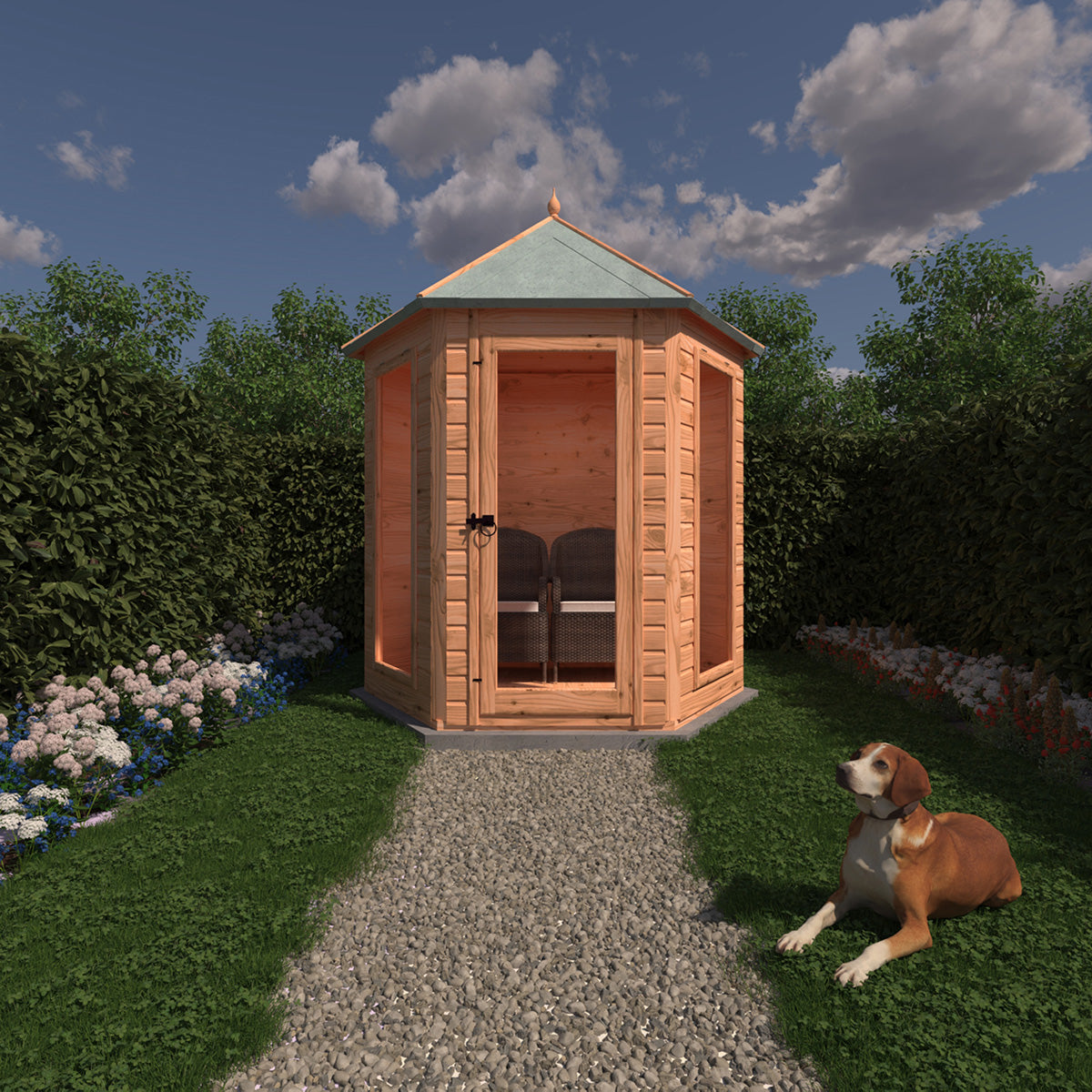 Shire Kendall 6ft x 6ft Summerhouse - Image 6