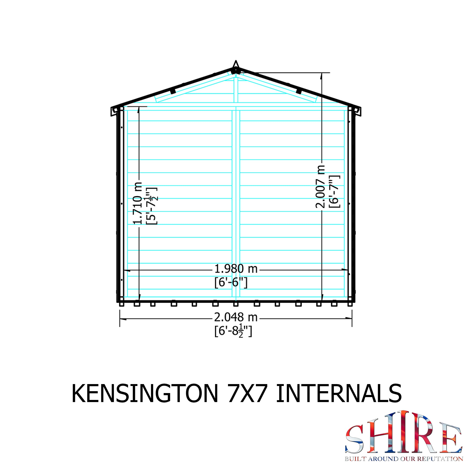 Shire Kensington 7ft x 7ft Summerhouse - Image 6