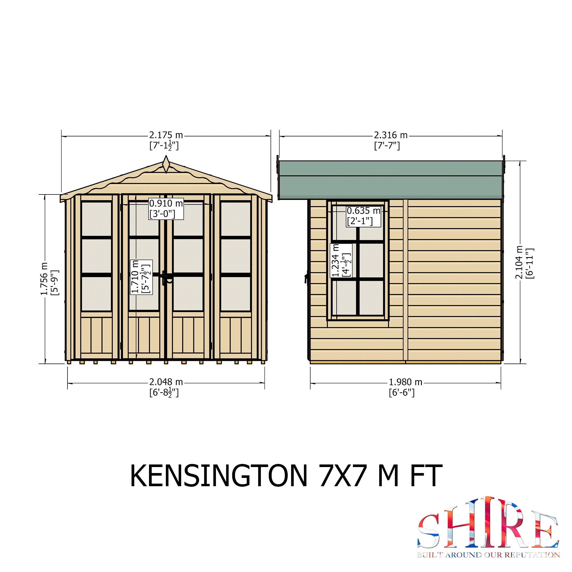 Shire Kensington 7ft x 7ft Summerhouse - Image 7