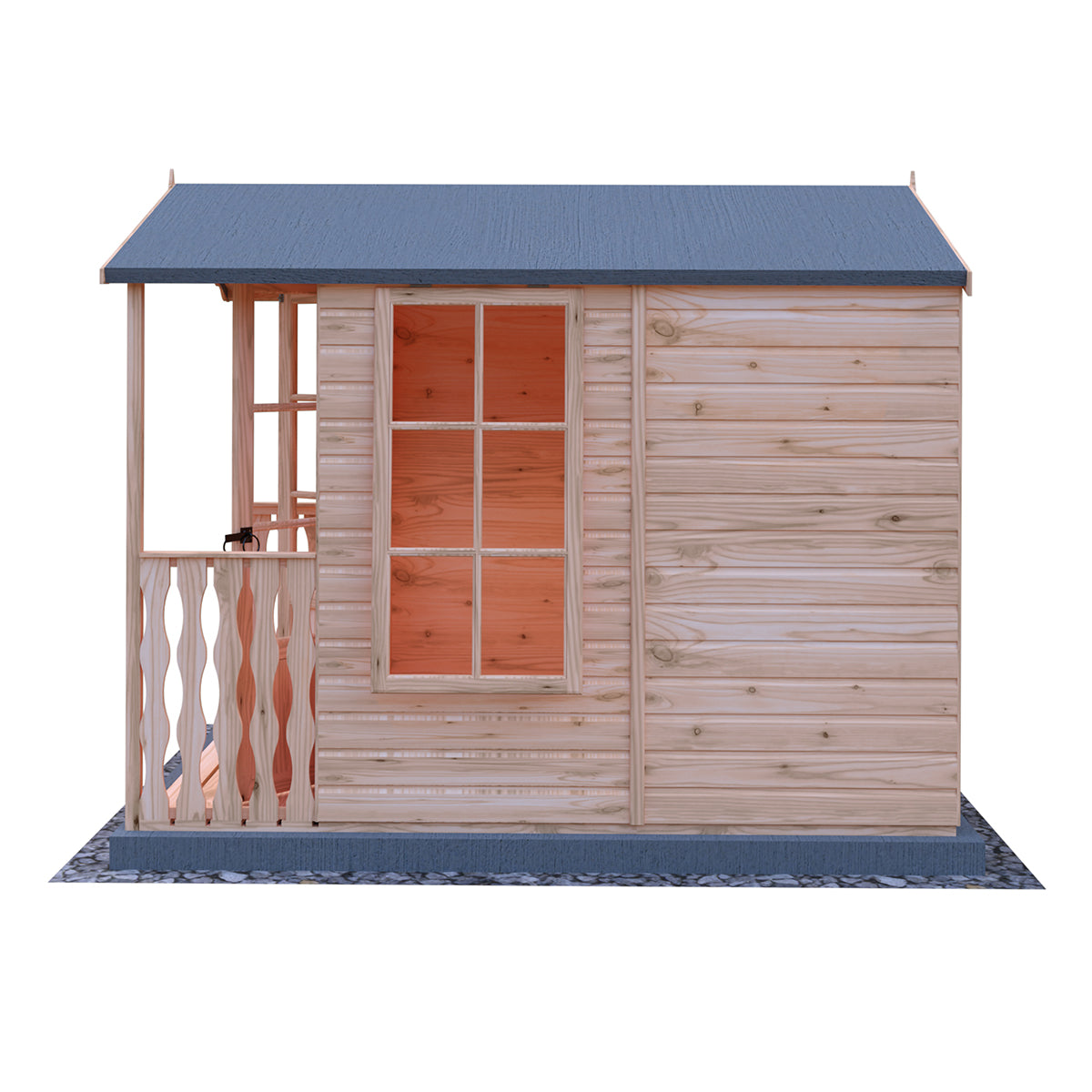 Shire Kensington 7ft x 7ft Summerhouse With Verandah - Image 2