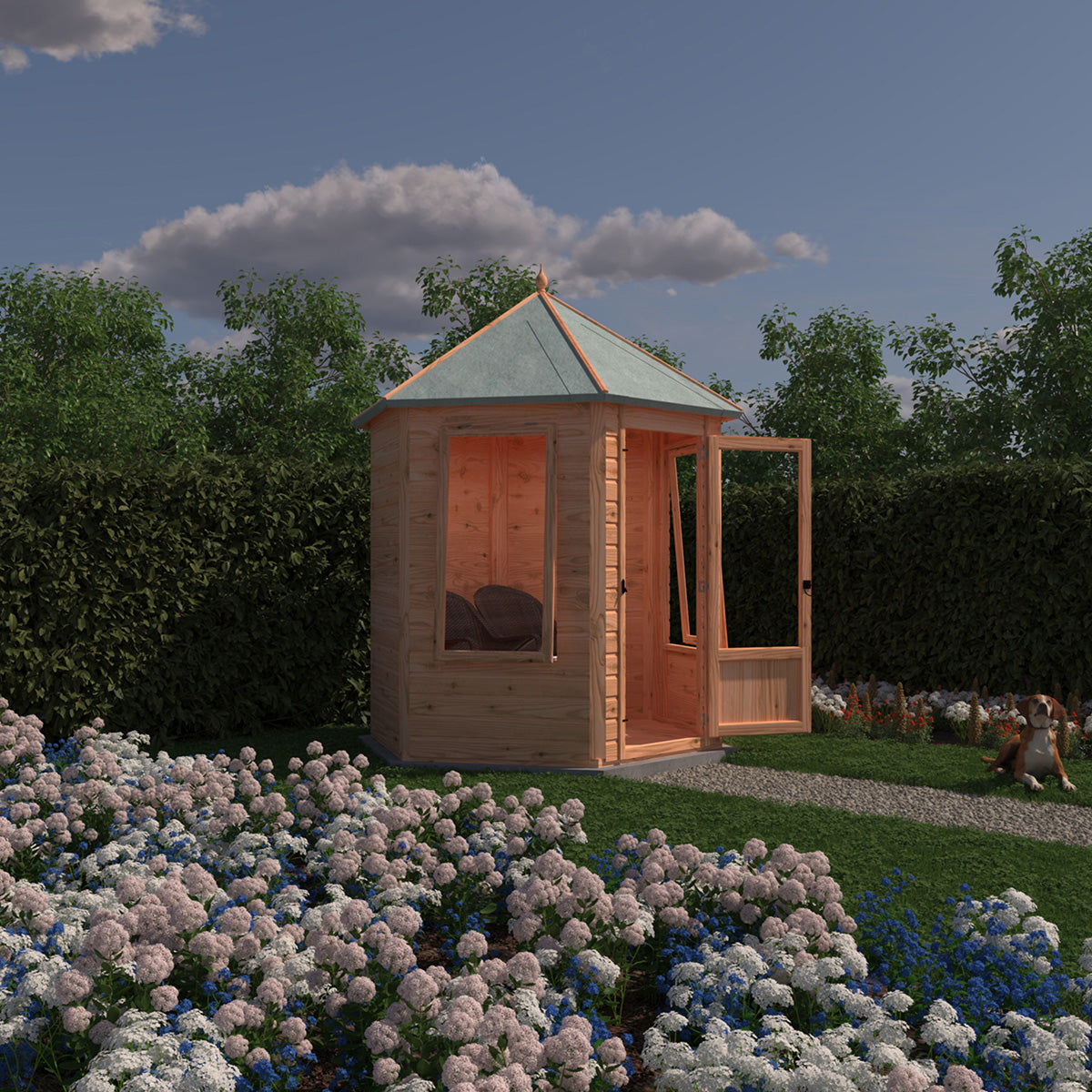 Shire Keswick 6ft x 6ft Summerhouse - Image 4