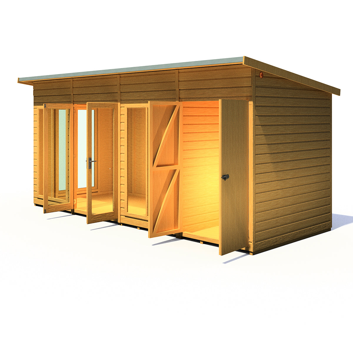 Shire Lela 16ft x 6ft Summerhouse with Storage - Image 7