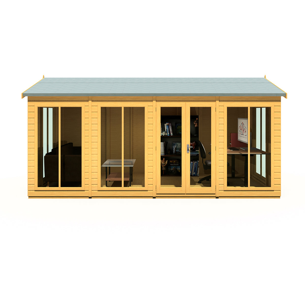 Shire Mayfield 16ft x 8ft Summerhouse - Image 2
