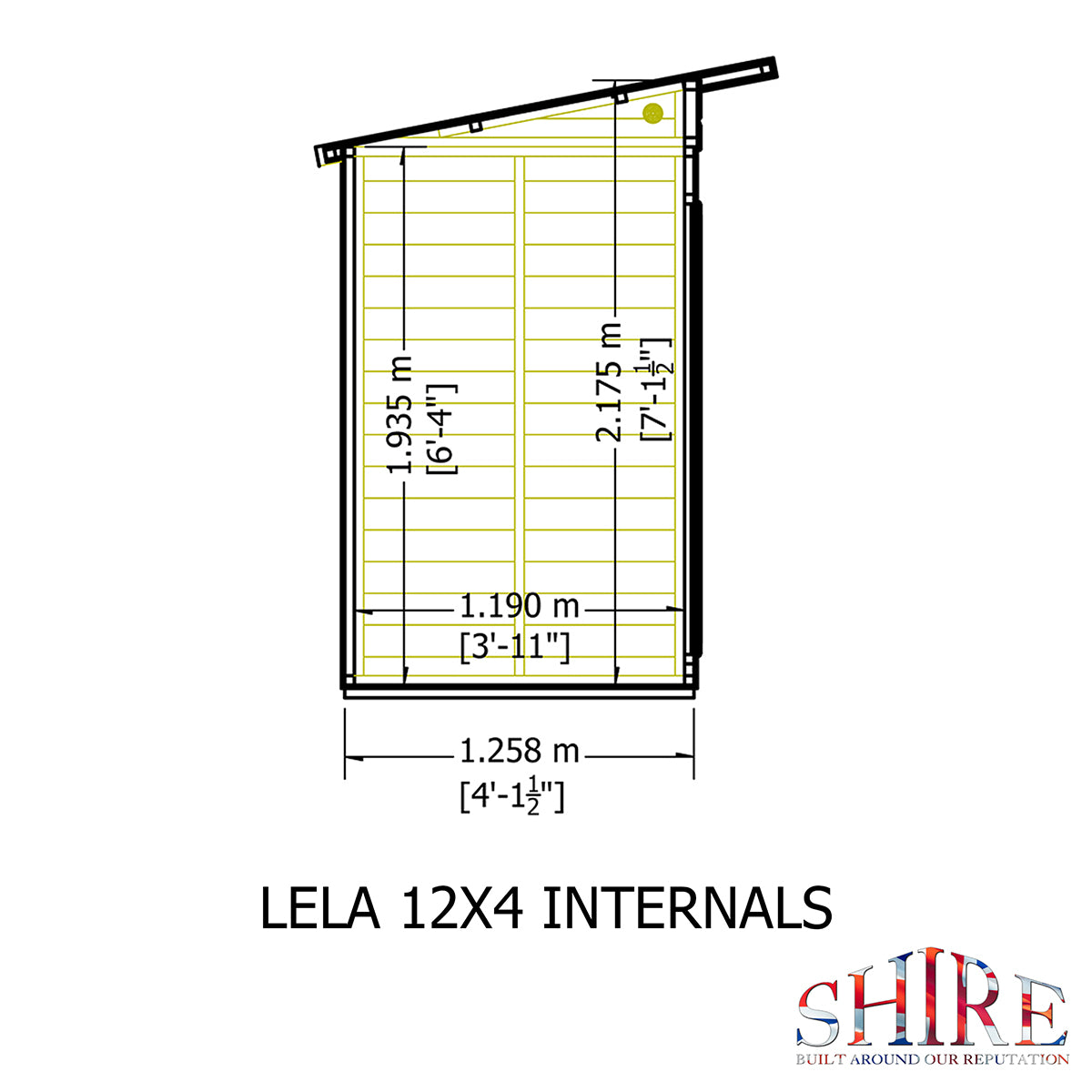 Shire Lela 12ft x 4ft Summerhouse - Image 10