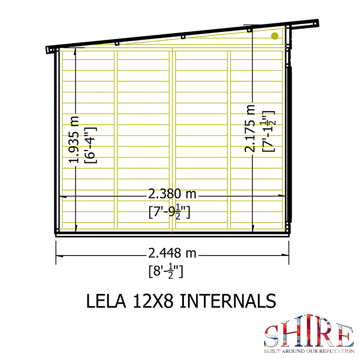Shire Lela 12ft x 8ft Summerhouse - Image 7