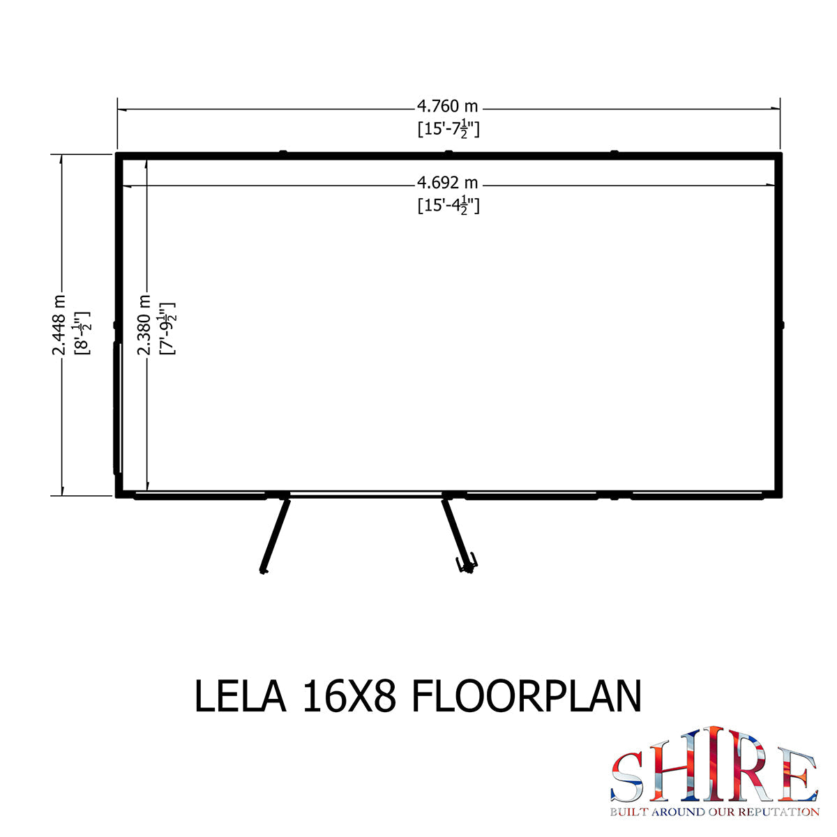 Shire Lela 16ft x 8ft Summerhouse - Image 11